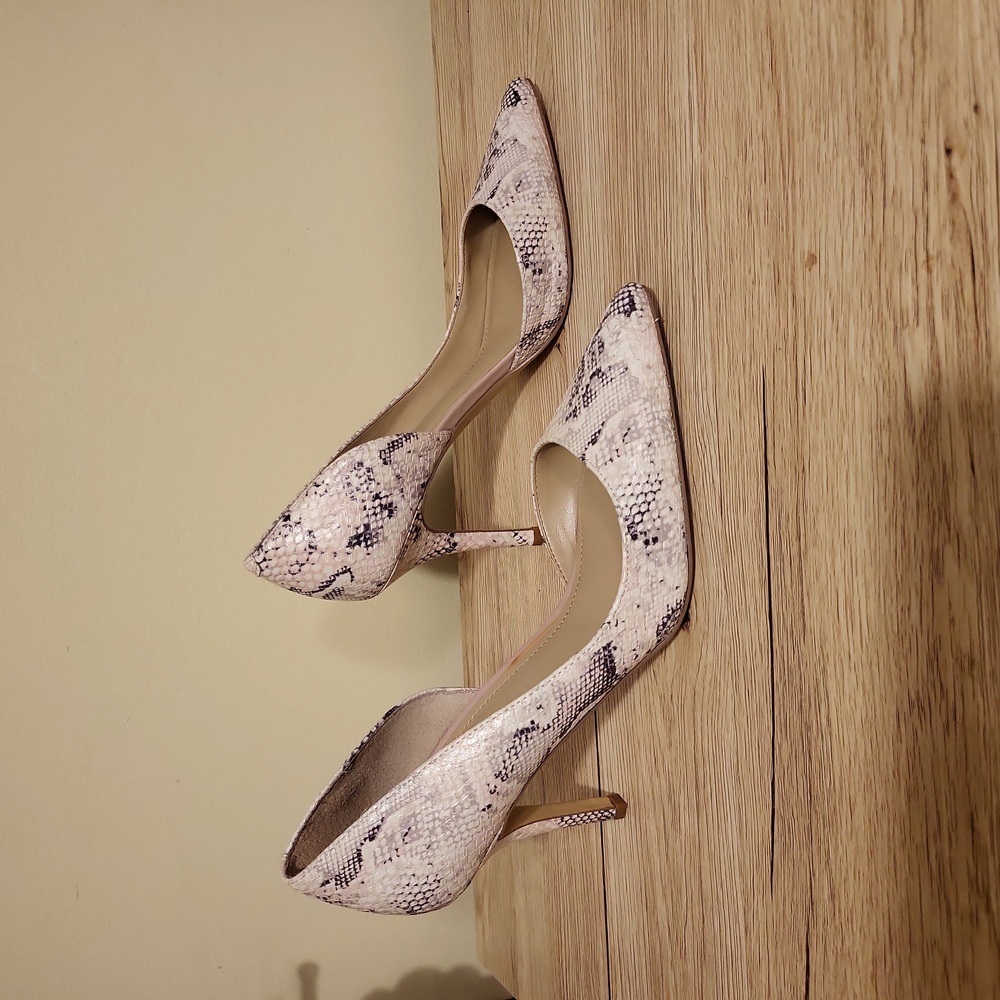 WHBM Snake Print Heels - Picture 2 of 6